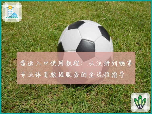 雷速入口使用教程：从注册到畅享专业体育数据服务的全流程指导
